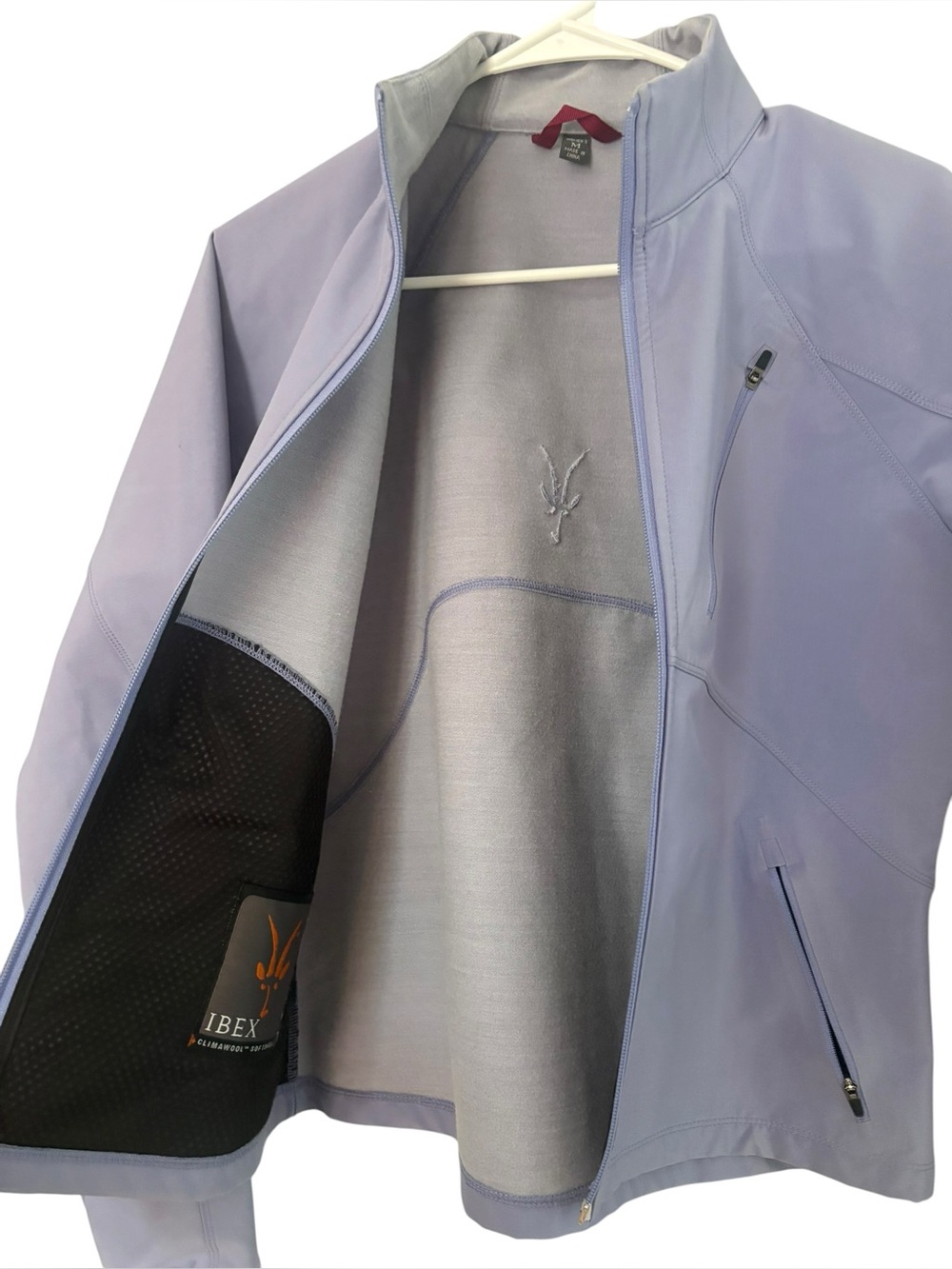 Ibex Jacket ClimaWool Softshell Full Zip Lavender Women’s size Medium - Picture 5 of 11